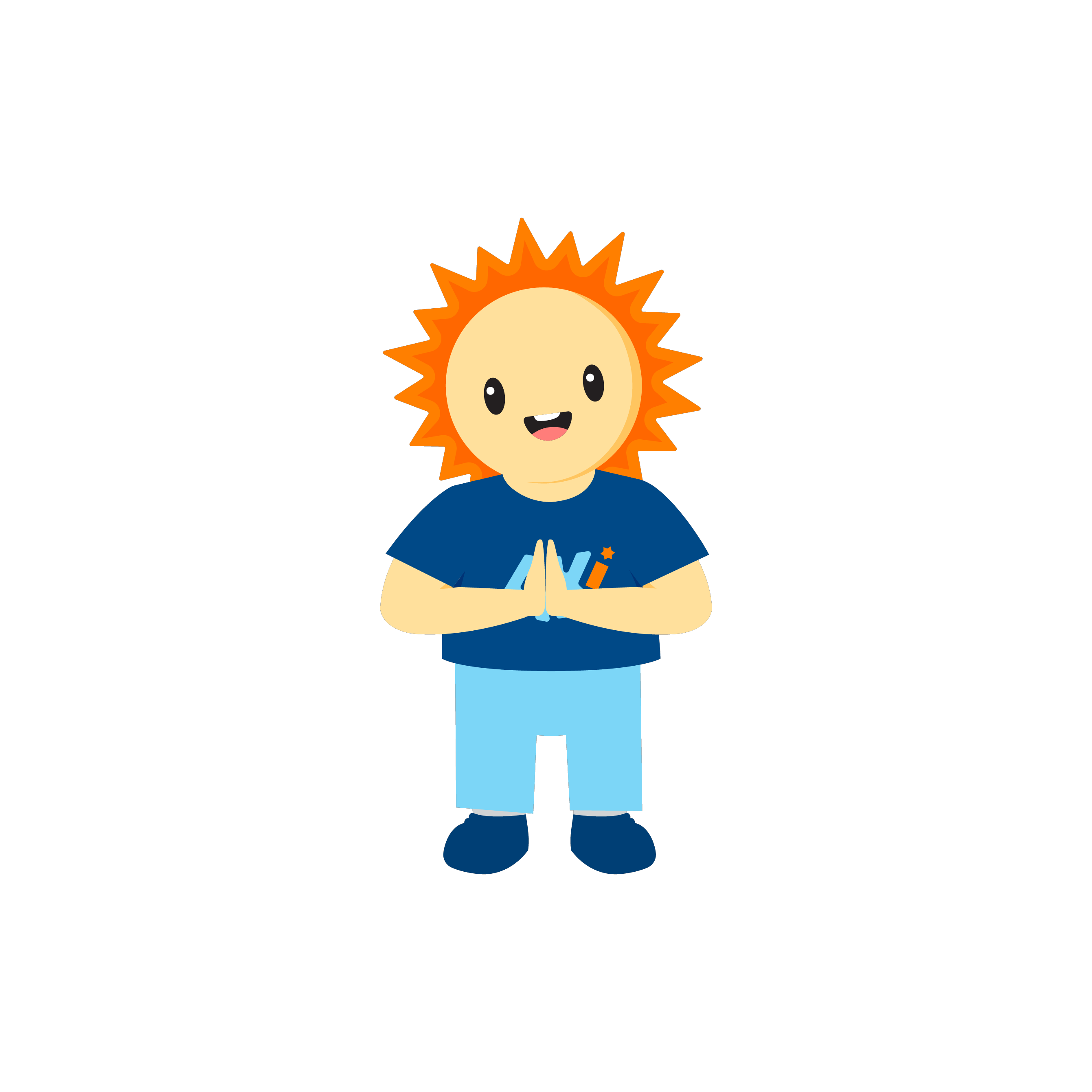 Confident child learning